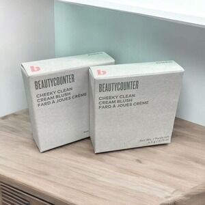 NEW Beautycounter Cheeky Clean Cream Blush ROSEBUD 0.15oz Makeup LOT OF 2 USA